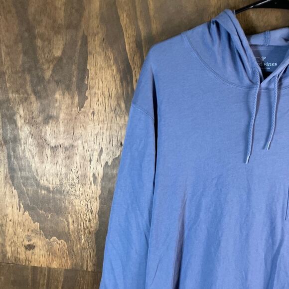 Vineyard Vines Womens Sweatshirt Purple Logo Hoodie Pullover Lightweight Medium - Picture 4 of 11